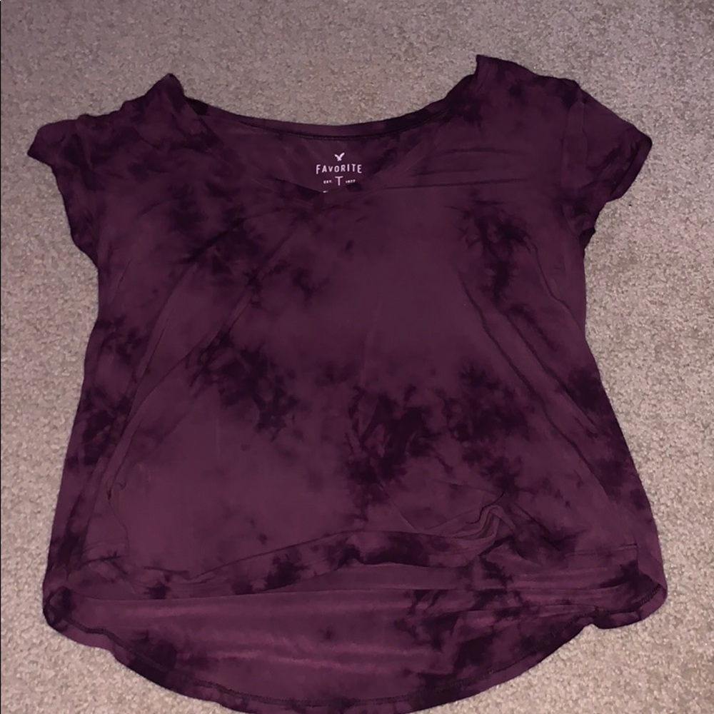 American eagle maroon/ purple favorite tee